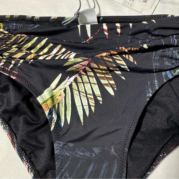 NWT Everyday Sunday Bikini Bottoms High Waited Midnight Multi colour Palm size 8 - Picture 6 of 10